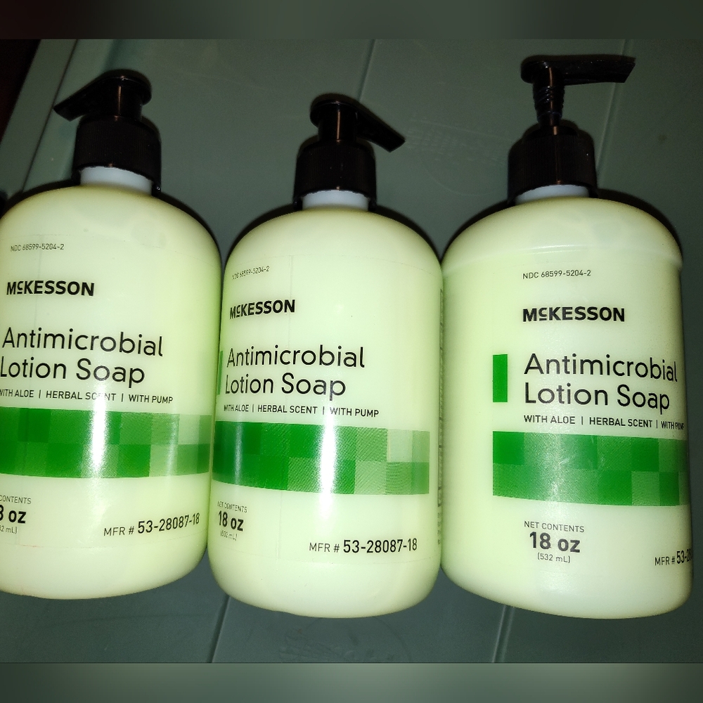 NEW! 3- McKesson Antimicrobial Lotion Soap (18oz ea)